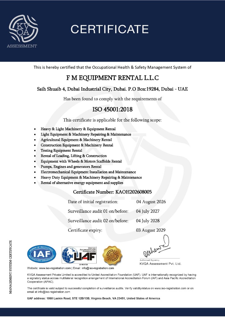 ISO 45001:2018 — Occupational Health and Safety